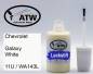 Preview: Chevrolet, Galaxy White, 11U / WA143L: 20ml Lackstift, von ATW Autoteile West.